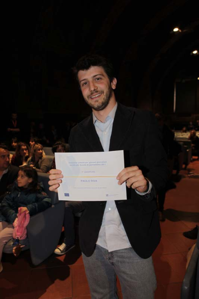 Premio Ue Agsp, per giovani giornalisti. Il giovane vincitore, Paolo Riva